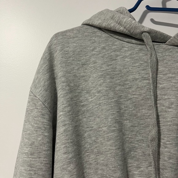 Top Shop Hooded Sweatshirt Dress modern mini or above knee size 6 grey - Picture 7 of 11